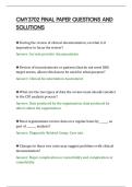 CMY3702 FINAL PAPER QUESTIONS AND&NewLine;SOLUTIONS&NewLine;