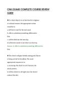 CNA EXAMS COMPLETE COURSE REVIEW&NewLine;GUIDE&NewLine;