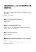 CNA EXAMS KEY CONCEPTS AND PRACTICE&NewLine;QUESTIONS&NewLine;