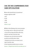 CNA TEST 800 COMPREHENSIVE STUDY&NewLine;GUIDE WITH SOLUTIONS