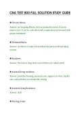 CNA TEST 800 FULL SOLUTION STUDY GUIDE