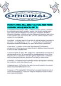 PENNSYLVANIA REAL ESTATE ACTUAL TEST PAPER ANSWERS AND QUESTIONS SET A&period;pdf