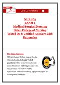 NUR 265 Exam 2 &lpar;Set 2&rpar; Tested Questions with Verified Answers and Rationales&colon; Medical-Surgical Nursing &ndash; Respiratory&comma; Endocrine&comma; and Metabolic Disorders&NewLine;&NewLine;