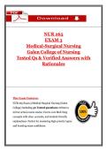 NUR 265 Exam 3 &lpar;Set 3&rpar; Tested Questions with Verified Answers and Rationales&colon; Medical-Surgical Nursing &ndash; Neurologic Disorders&comma; Burns&comma; and Shock&NewLine;&NewLine;