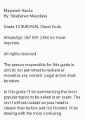 Mapwork Hacks 