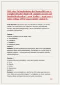 NSG 3850 Pathophysiology for Nurses II Exam 3 &vert; Complete Practice Test with Correct Answers and Detailed Rationales &vert; Latest Update &ndash; 2026&sol;2027 &vert; Galen College of Nursing &vert; Already Graded A&plus;