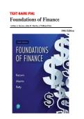 Foundations of Finance &lpar;10th Edition&rpar; by Arthur J&period; Keown&comma; John D&period; Martin & J&period; William Petty &mdash; Complete Test Bank All Chapters ISBN&colon; 9780134897264