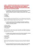 CISSP &ndash; CERTIFIED INFORMATION SYSTEMS SECURITY &NewLine;PROFESSIONAL &ndash; EXAM QUESTIONS AND CORRECT &NewLine;ANSWERS &lpar;VERIFIED ANSWERS&rpar; PLUS RATIONALE &vert; 2027 &NewLine;Q&A &vert; INSTANT DOWNLOAD PDF