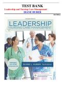 Test Bank Leadership and Nursing Care Management 6th Edition Diane Huber