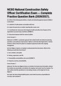 NCSO National Construction Safety Officer Certification Exam &ndash; 2026&sol;2027 Complete Practice Question Bank