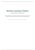 Machine Learning in Python &mdash; Complete Module Revision Guide