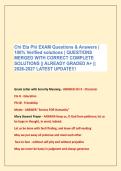Chi Eta Phi EXAM Questions & Answers &vert; &NewLine;100&percnt; Verified solutions &vert; QUESTIONS &NewLine;MERGED WITH CORRECT COMPLETE &NewLine;SOLUTIONS &vert;&vert; ALREADY GRADED A&plus; &vert;&vert; &NewLine;2026-2027 LATEST UPDATE&excl;&excl;&excl;