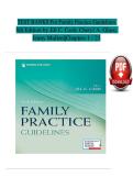 Test Bank For Family Practice Guidelines 6th Edition &vert; Jill C&period; Cash&comma; Cheryl A&period; Glass & Jenny Mullen &vert; ISBN 9780826173546 &vert; Chapters 1-23