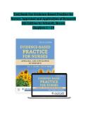 Test Bank For Evidence-Based Practice for Nurses&colon; Appraisal and Application of Research 6th Edition &vert; Nola A&period; Schmidt & Janet M&period; Brown &vert; ISBN 9781284296532 &vert; Chapters 1-19