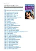 Complete Test Bank for Maternal-Child Nursing 5th Edition by McKinney&comma; James&comma; Murray&comma; Nelson&comma; and Ashwill - Complete All Chapters with Answers and Rationales &vert; Latest 2026 Update ISBN&colon; 9780323401708