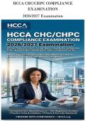 HCCA CHC&sol;CHPC COMPLIANCE&NewLine;EXAMINATION&NewLine;2026&sol;2027 Examination