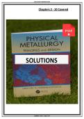 Solutions Manual&colon; For Physical Metallurgy Principles and Design &lpar;1st Edition&rpar; - Graded A&plus; Comprehensive Exam Prep