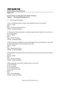 Personal Finance Ninth Edition Complete Test Bank with Answers for Exam Preparation Success