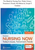 Nursing Now&colon; Today's Issues&comma;&NewLine;Tomorrow's Trends&comma; 9th Edition by Joseph T&period;&NewLine;Catalano