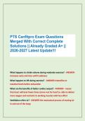 PTS Canfitpro Exam Questions &NewLine;Merged With Correct Complete &NewLine;Solutions &vert;&vert; Already Graded A&plus; &vert;&vert; &NewLine;2026-2027 Latest Update&excl;&excl;&excl;