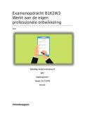 Examenopdracht B1K2W3 &vert; Social Work &vert; Alfa-college &vert; 2026&sol;27