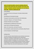 ANCC PSYCHIATRIC MENTAL HEALTH NURSING &lpar;PMH-BC&rpar; &NewLine;CERTIFICATION EXAM NEW 2026 VERSION QUESTIONS AND &NewLine;CORRECT ANSWERS &lpar;VERIFIED ANSWERS&rpar; PLUS RATIONALES &NewLine;2026 Q&A &vert; INSTANT DOWNLOAD PDF