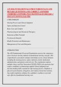 ATI 2026 FUNDAMENTALS PROCTORED EXAM AND &NewLine;RETAKE QUESTIONS AND CORRECT ANSWERS &NewLine;&lpar;VERIFIED ANSWERS&rpar; PLUS RATIONALES 2026 Q&A &vert; &NewLine;INSTANT DOWNLOAD PDF
