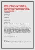 BARKLEY EXAM &sol; ACTUAL CERTIFICATION &NewLine;2026&sol;2027  EXAM QUESTIONS FAMILY NURSE &NewLine;PRACTITIONER &lpar;FNP&rpar; CERTIFICATION REVIEW &sol; &NewLine;ANCC&colon; ACTUAL EXAM QUESTIONS AND ANSWERS &NewLine;WI TH RATIONALES