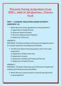 Wisconsin Nursing Jurisprudence Exam &NewLine;&lpar;PDF&rpar; &vert; 2026&sol;27 200 Questions &vert; Practice &NewLine;Exam