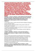 ATI Mental Health Nursing 2026&sol;2027 &vert; ATI RN Mental Health Proctored Exam Study Guide & Practice Questions &vert; ATI Mental Health Nursing Exam Prep&comma; Psychiatric Nursing Review&comma; Therapeutic Communication&comma; Mental Status Assessment&comma; Anxiety & Trauma Disorders&comma; 