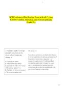 NCLE Advanced Certification Exam with all Correct & 100&percnt; Verified Answers &vert;Latest Version &vert;Already Graded A&plus;