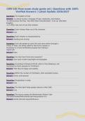 CWV-101 final exam study guide set &vert; Questions with 100&percnt;&NewLine;Verified Answers &vert; Latest Update 2026&sol;2027