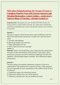NSG 3850 Pathophysiology for Nurses II Exam 2 &vert; Complete Practice Test with Correct Answers and Detailed Rationales &vert; Latest Update &ndash; 2026&sol;2027 &vert; Galen College of Nursing &vert; Already Graded A&plus;