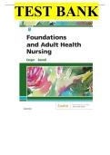 Test bank for foundations and adult health nursing 8th edition by kim cooper and kelly gosnell isbn 9780323484374