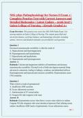 NSG 3850 Pathophysiology for Nurses II Exam 1 &vert; Complete Practice Test with Correct Answers and Detailed Rationales &vert; Latest Update &ndash; 2026&sol;2027 &vert; Galen College of Nursing &vert; Already Graded A&plus;