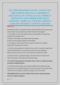 NSG 3600 PEDIATRICS EXAM 3 &sol;GALEN NSG &NewLine;3600 NURSING PRACTICE CHILDREN&rsquo;S &NewLine;HEALTH EXAM 3 WITH ACTUAL CORRECT &NewLine;QUESTIONS AND VERIFIED DETAILED &NewLine;ANSWERS&vert; CURRENTLY TESTING VERSION &vert; &NewLine;ALREADY GRADED A&plus;&vert;NEWEST &vert;2026-2027