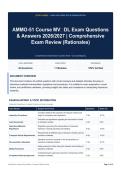 AMMO-51 Course MV&sol;DL Exam Questions & Answers 2026&sol;2027 &vert; Comprehensive Exam Review &lpar;Rationales&rpar;