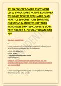 ATI RN CONCEPT-BASED ASSESSMENT &NewLine;LEVEL 3 PROCTORED ACTUAL EXAM PREP  &NewLine;2026&sol;2027 NEWEST EVALUATED EXAM &NewLine;PRACTICE 250 QUESTIONS &vert;ORIGINAL &NewLine;QUESTIONS & ANSWERS &vert;DETAILED &NewLine;RATIONALES &vert;HINTED COMPLETE EXAM &NewLine;PREP GRADED A&plus;&ast;INSTANT DOWNLOAD &NewLine;PDF 