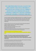 NSG 3600 PEDIATRICS EXAM 4 &sol;GALEN NSG &NewLine;3600 NURSING PRACTICE CHILDREN&rsquo;S &NewLine;HEALTH EXAM 4 WITH ACTUAL CORRECT &NewLine;QUESTIONS AND VERIFIED DETAILED &NewLine;ANSWERS&vert; CURRENTLY TESTING VERSION &vert; &NewLine;ALREADY GRADED A&plus;&vert;NEWEST &vert;2026-2027