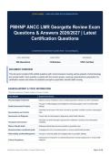 PMHNP ANCC LMR Georgette Review Exam Questions & Answers 2026&sol;2027｜Latest Certification Questions