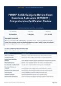PMHNP ANCC Georgette Review Exam Questions & Answers 2026&sol;2027｜Comprehensive Certification Review