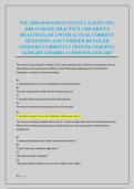 NSG 3600 PEDIATRICS EXAM 2 &sol;GALEN NSG &NewLine;3600 NURSING PRACTICE CHILDREN&rsquo;S &NewLine;HEALTH EXAM 2 WITH ACTUAL CORRECT &NewLine;QUESTIONS AND VERIFIED DETAILED &NewLine;ANSWERS&vert; CURRENTLY TESTING VERSION &vert; &NewLine;ALREADY GRADED A&plus;&vert;NEWEST &vert;2026-2027