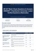NR 547 Week 5 Exam Questions & Answers 2026&sol;2027｜Chamberlain University｜Latest Verified Questions &lpar;Rationales&rpar;