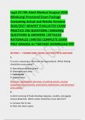  &NewLine; &NewLine;Legit ATI RN Adult Medical Surgical 2026 &NewLine;&lpar;Medsurg&rpar; Proctored Exam Package &NewLine;Containing Actual and Retake Versions &NewLine;2026&sol;2027 NEWEST EVALUATED EXAM &NewLine;PRACTICE 250 QUESTIONS &vert;ORIGINAL &NewLine;QUESTIONS & ANSWERS &vert;DETAILED &NewLine;RATIONALES &vert;HINTED COMPLETE EX