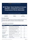 NR 547 Week 1 Exam Questions & Answers 2026&sol;2027｜Chamberlain University｜Comprehensive Review &lpar;Rationales&rpar;