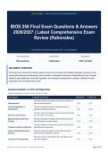 BIOS 256 Final Exam Questions & Answers 2026&sol;2027 &vert; Latest Comprehensive Exam Review &lpar;Rationales&rpar;