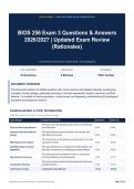 BIOS 256 Exam 3 Questions & Answers 2026&sol;2027 &vert; Updated Exam Review &lpar;Rationales&rpar;