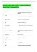 COST ACCOUNTING EXAM 1 TERMS Questions and Answers Updated 2026&period;