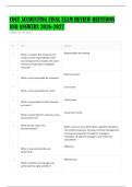 COST ACCOUNTING FINAL EXAM REVIEW QUESTIONS AND ANSWERS 2026-2027