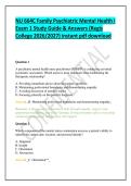 NU 664C Family Psychiatric Mental Health I Exam 1 Study Guide & Answers &lpar;Regis College 2026&sol;2027&rpar;